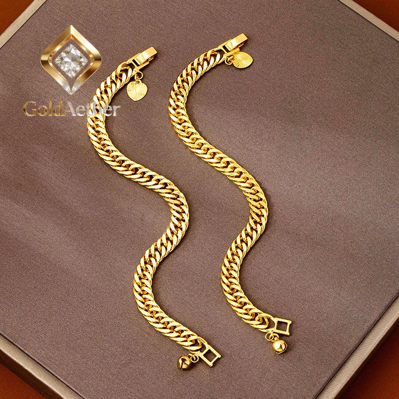 Браслет-цепочка GoldNouveau Luxury 24K 9999 из чистого золота 9999 пробы с двойной застежкой для мужчин и женщин
Браслет-цепочка GoldNouveau Luxury 24K 9999 из чистого золота 9999 пробы с двойной застежкой для мужчин и женщин