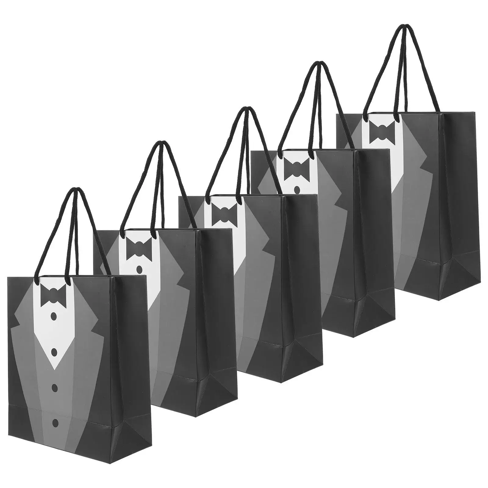 5 Pcs Dress Tote Bag Paper Candy Bags Black Shopping Wrapping with Handles Gift for Card Bridesmaid
5 Pcs Dress Tote Bag Paper Candy Bags Black Shopping Wrapping with Handles Gift for Card Bridesmaid