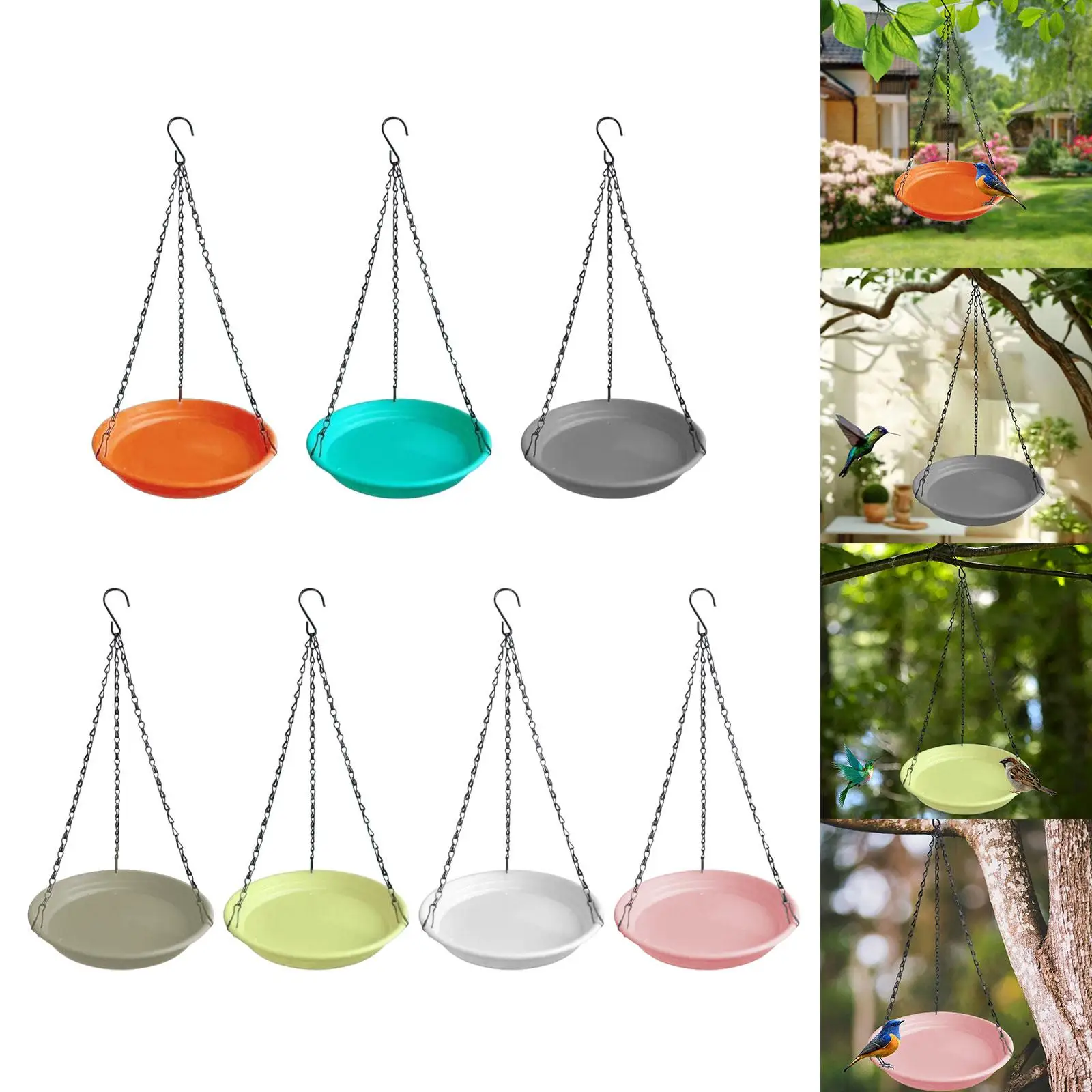 Birds Feeder and Birdbath Bowl Garden Decor Birds Water Station Bird Food Tray Birdbath for Gift Backyard Yard Balcony Lawn
Birds Feeder and Birdbath Bowl Garden Decor Birds Water Station Bird Food Tray Birdbath for Gift Backyard Yard Balcony Lawn