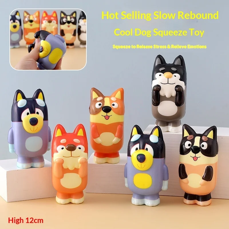 6pcs Full Case Bluey Heeler Family Squishy Toy Set, Collectible Slow Rising Soft TPR Stress Relief Fidget Figurines
6pcs Full Case Bluey Heeler Family Squishy Toy Set, Collectible Slow Rising Soft TPR Stress Relief Fidget Figurines