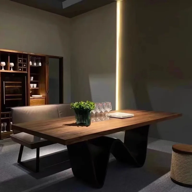 Ash wood solid wood table dining household rectangular combination villa large flat light luxury log
Ash wood solid wood table dining household rectangular combination villa large flat light luxury log