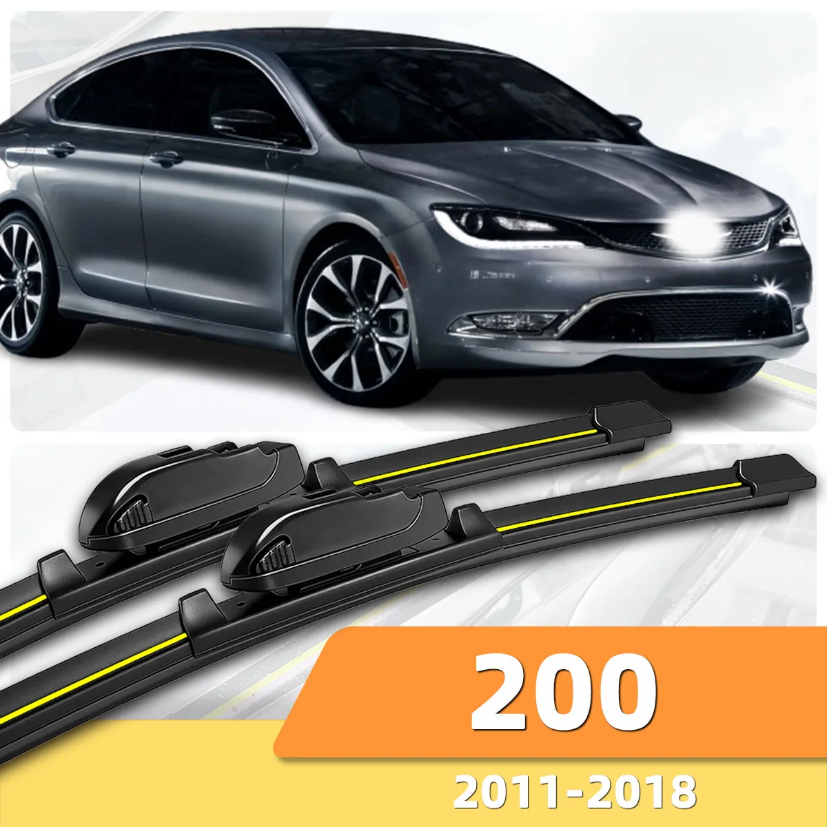 2PCS Car Wipers Front Windshield Wipers Suitable For Chrysler 200 (2011-2018) Natural Rubber Stable And Durable Car Wiper Blades
2PCS Car Wipers Front Windshield Wipers Suitable For Chrysler 200 (2011-2018) Natural Rubber Stable And Durable Car Wiper Blades