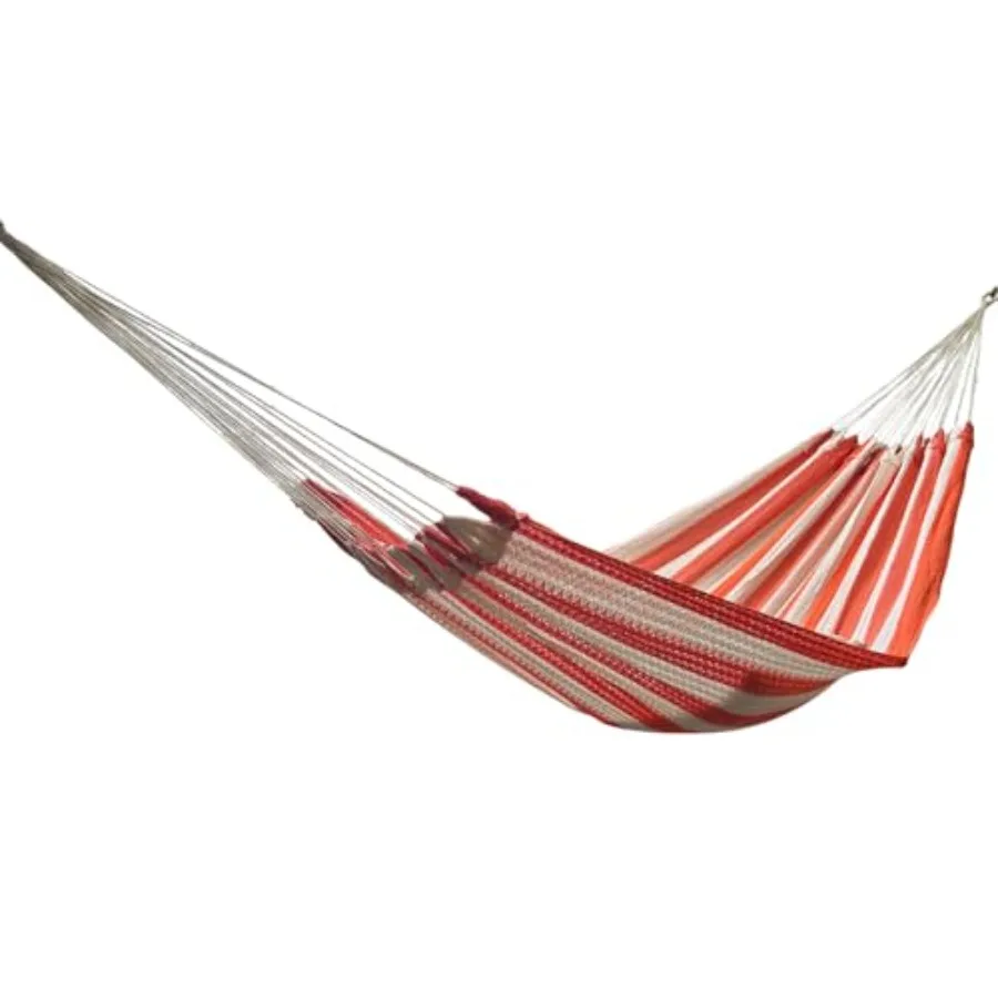 Handwoven Mayan Hammock - 100% Cotton Indoor and Outdoor Use Premium Artisan Craft from Mexico Orange Large
Handwoven Mayan Hammock - 100% Cotton Indoor and Outdoor Use Premium Artisan Craft from Mexico Orange Large