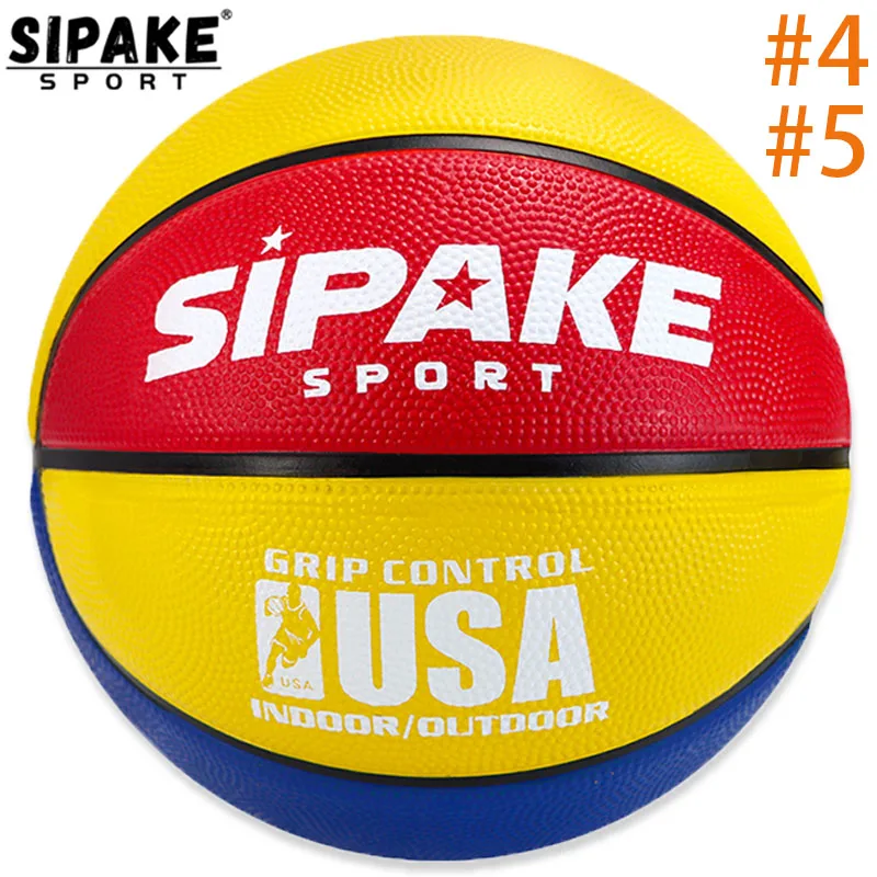 SIPAKE rubber basketball size 4 size5ball elementary school training game sport, wear-resistant and high elasticity for children
SIPAKE rubber basketball size 4 size5ball elementary school training game sport, wear-resistant and high elasticity for children