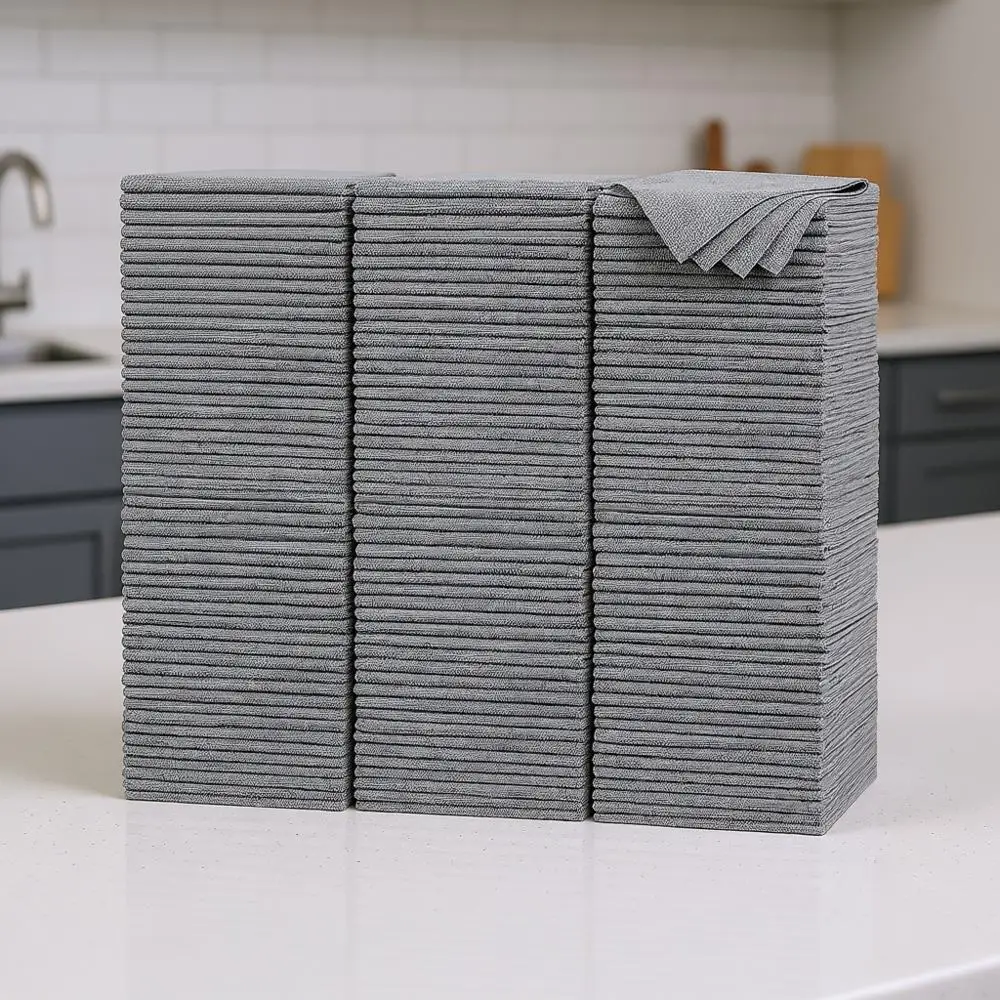 150 серых салфеток из микрофибры для уборки, впитывающие тряпки для автомобилей, уборки пыли и общего использования, 11,5 x 11,5 дюймов
150 серых салфеток из микрофибры для уборки, впитывающие тряпки для автомобилей, уборки пыли и общего использования, 11,5 x 11,5 дюймов