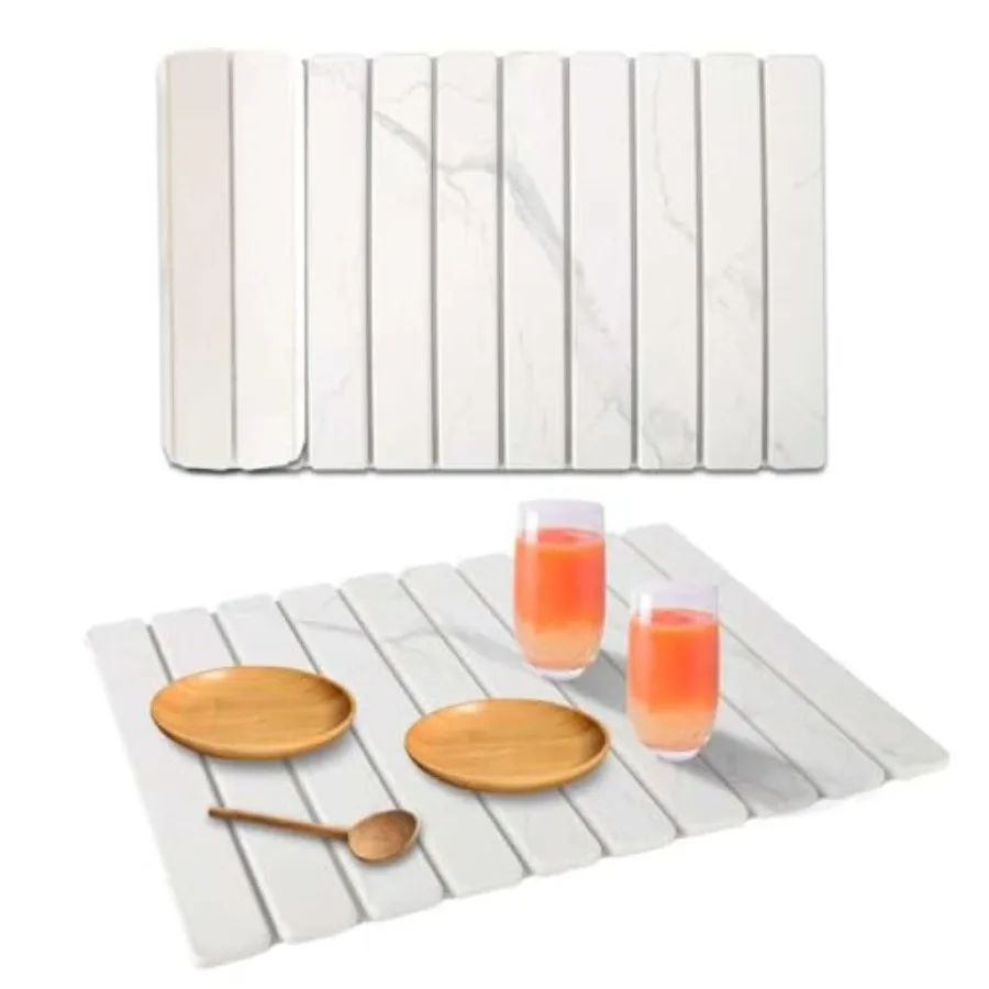 Stone Dish Drying Mat for Kitchen Counter, 24''×15'' Dishes Drying Matt Kitchen Counter, Absorbent Diatomaceous Earth Bath Quic
Stone Dish Drying Mat for Kitchen Counter, 24''×15'' Dishes Drying Matt Kitchen Counter, Absorbent Diatomaceous Earth Bath Quic