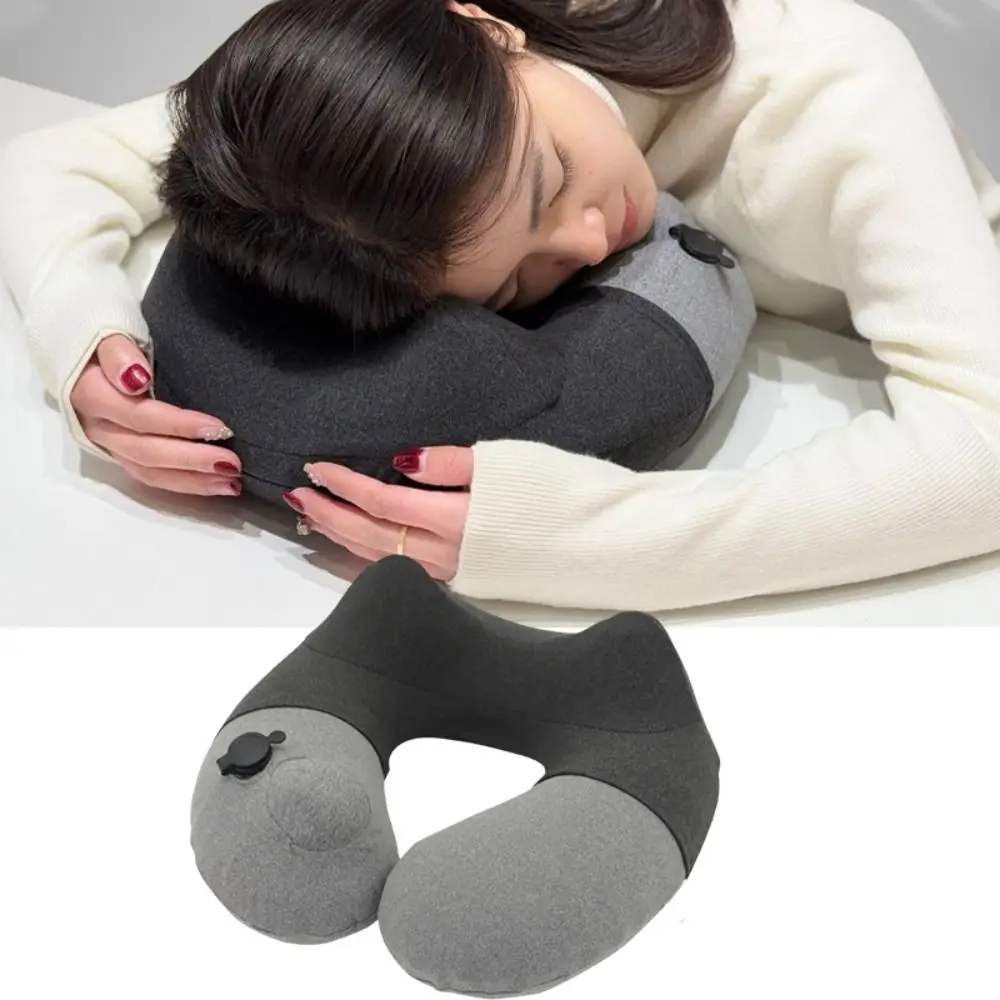 Foldable Press Type Inflatable Travel Pillow Detachable Lightweight Double Hump Neck Pillow With Storage Bag Washable
Foldable Press Type Inflatable Travel Pillow Detachable Lightweight Double Hump Neck Pillow With Storage Bag Washable