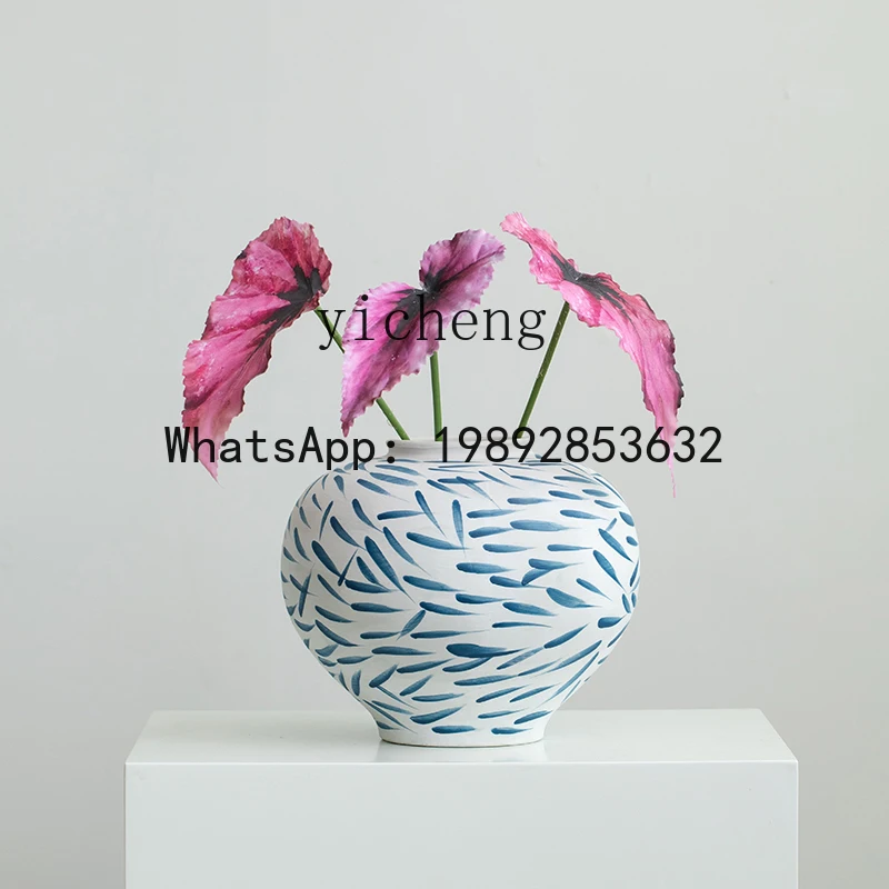 LYY hand-painted wabi-sabi wind medieval ceramic decorative vase living room desktop living room flower arrangement pottery pot
LYY hand-painted wabi-sabi wind medieval ceramic decorative vase living room desktop living room flower arrangement pottery pot