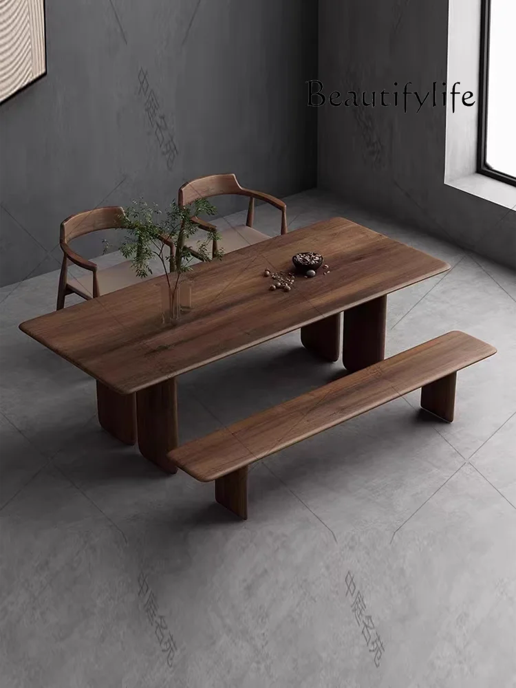 Nordic wabi wind log dining table simple home solid wood office tea table rectangular worktable negotiation table
Nordic wabi wind log dining table simple home solid wood office tea table rectangular worktable negotiation table