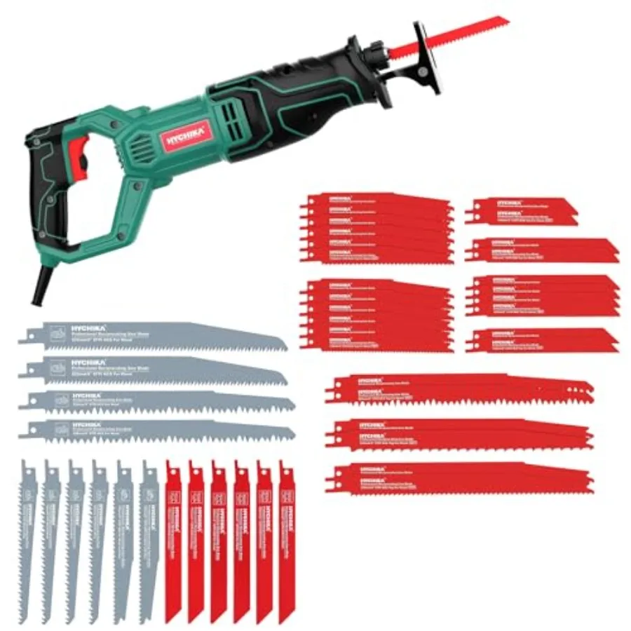16-Pieces Reciprocating Saw Blades set and Reciprocating Saw with 32-Piece Reciprocating Saw Blade Set
16-Pieces Reciprocating Saw Blades set and Reciprocating Saw with 32-Piece Reciprocating Saw Blade Set