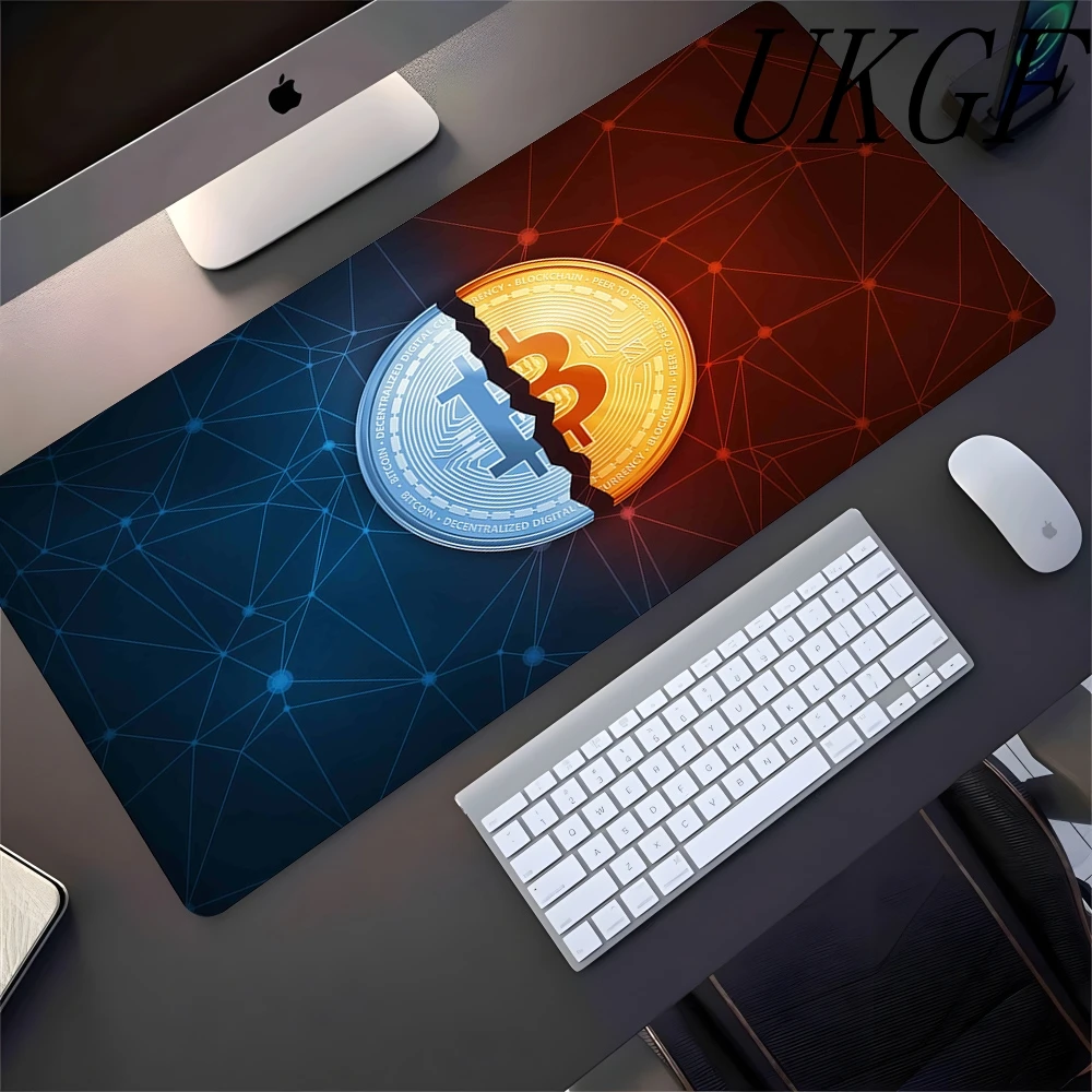 Большой игровой коврик для мыши с изображением биткоина, противоскользящий резиновый коврик для мыши, коврик для компьютерного стола геймера, с прошитыми краями, черный, для геймеров
Большой игровой коврик для мыши с изображением биткоина, противоскользящий резиновый коврик для мыши, коврик для компьютерного стола геймера, с прошитыми краями, черный, для геймеров