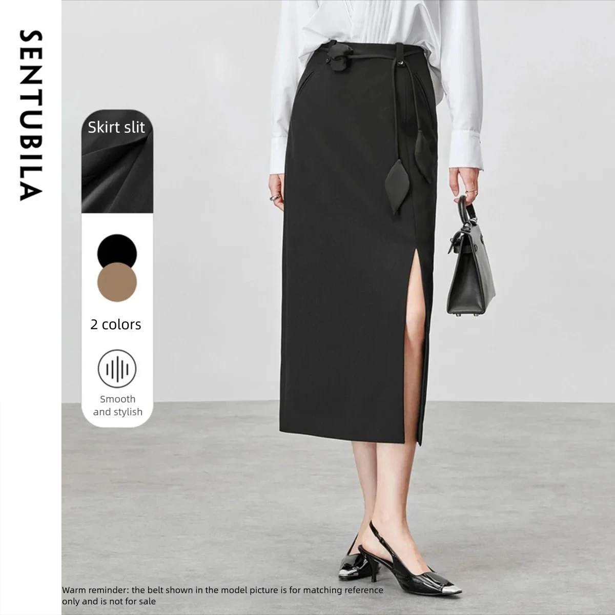 SENTUBILA Fashion Simple Skirts for Woman 2025 Autumn New Commute Fake Pockets Design Skirt Soft Straight Skirt 153QF3594X
SENTUBILA Fashion Simple Skirts for Woman 2025 Autumn New Commute Fake Pockets Design Skirt Soft Straight Skirt 153QF3594X