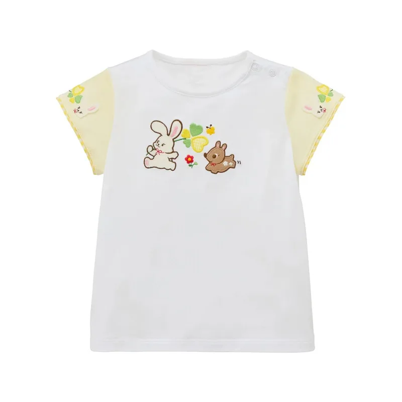kids tops baby girl t-shirt cotton soft tees Girls' Summer Short Sleeves Cartoon pattern embroidered sweet white T-shirt
kids tops baby girl t-shirt cotton soft tees Girls' Summer Short Sleeves Cartoon pattern embroidered sweet white T-shirt