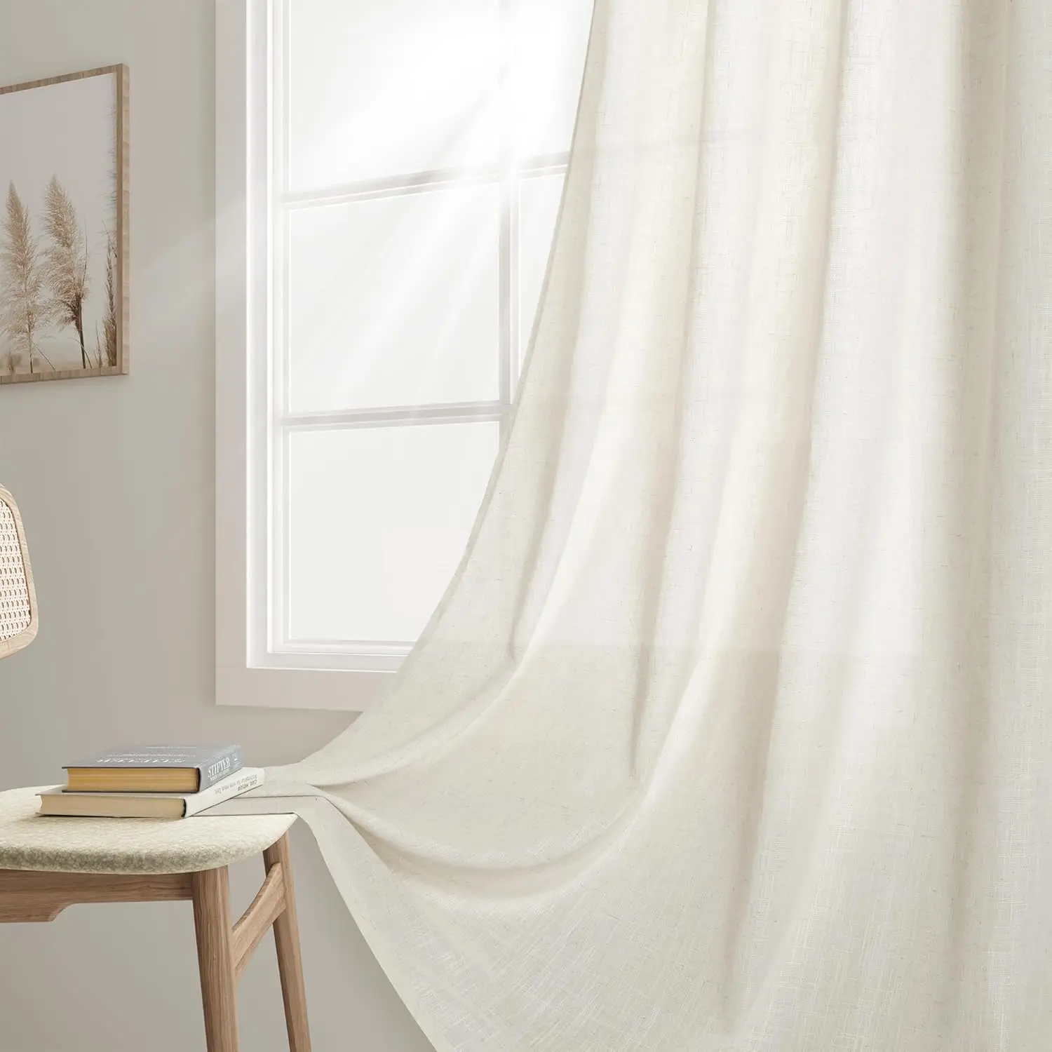 Joywell Natural Back Tab Linen Curtains 92 Inches Long 2 Panels For Living Room Bedroom Neutral Boho Farmhouse Rustic Light
Joywell Natural Back Tab Linen Curtains 92 Inches Long 2 Panels For Living Room Bedroom Neutral Boho Farmhouse Rustic Light