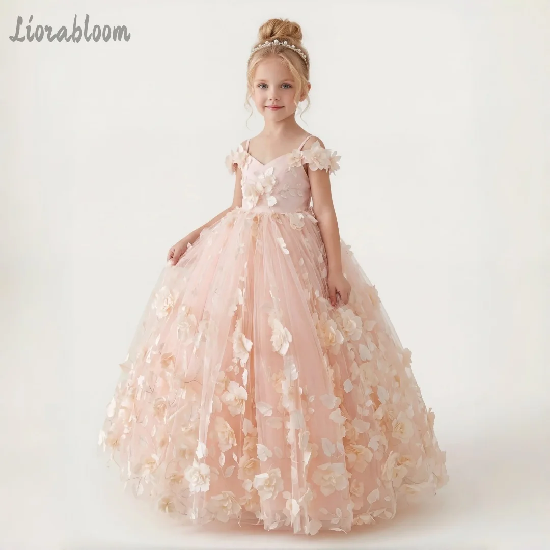 Custom Floral Gowns Off-Shoulder Full-Skirt Dresses Tulle Flower Girl Dresses Formal wear Girls WeddingAttire свадебное платье
Custom Floral Gowns Off-Shoulder Full-Skirt Dresses Tulle Flower Girl Dresses Formal wear Girls WeddingAttire свадебное платье