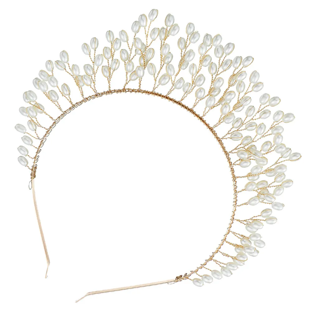 1Pcs Pearl Wedding Crown Bridal Tiara Alloy Headpiece Comfortable Lightweight Non-Fading Chic Design Eye-Catching Bride Hair
1Pcs Pearl Wedding Crown Bridal Tiara Alloy Headpiece Comfortable Lightweight Non-Fading Chic Design Eye-Catching Bride Hair