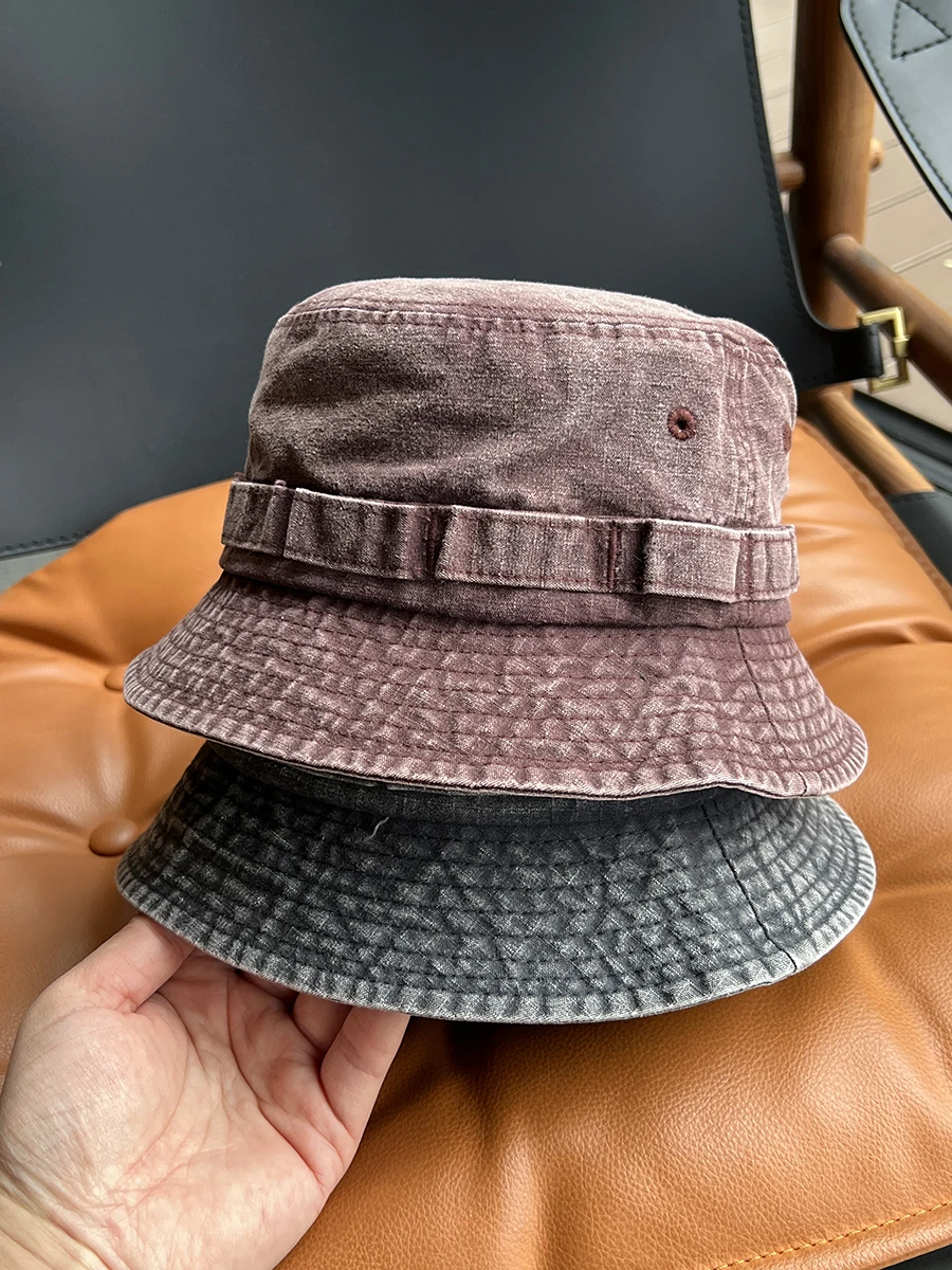 Spring and summer washed bucket hat women's outdoor sunshade small eaves versatile face basin hat men
Spring and summer washed bucket hat women's outdoor sunshade small eaves versatile face basin hat men