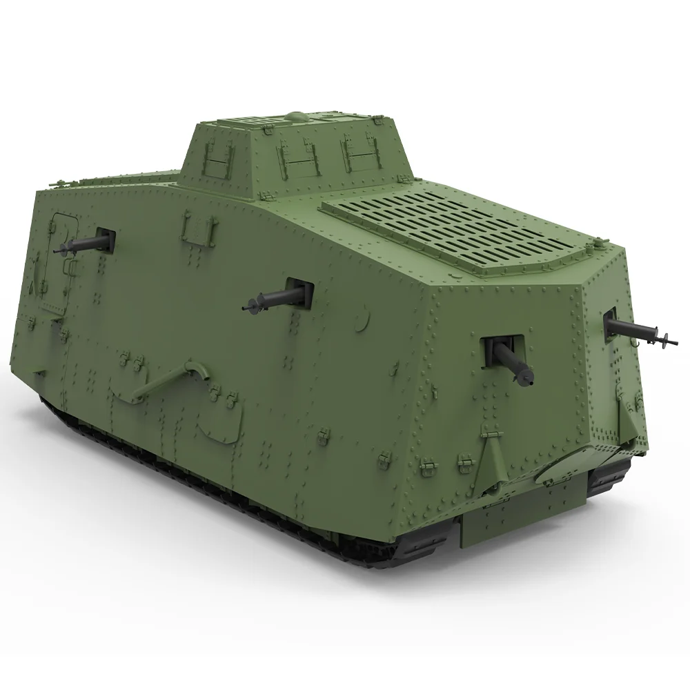 1/220 1/160 1/87 SSMODEL SS630 Железнодорожный военный модельный набор: Немецкий средний танк A7V-Sturmpanzerwagen
1/220 1/160 1/87 SSMODEL SS630 Железнодорожный военный модельный набор: Немецкий средний танк A7V-Sturmpanzerwagen