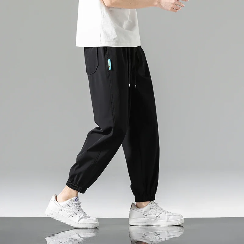 New Arrival Summer Ice Silk Mens Sports Pants Korean Fashion Loose Leggings Casual Pants Men Joggers Male Clothing
New Arrival Summer Ice Silk Mens Sports Pants Korean Fashion Loose Leggings Casual Pants Men Joggers Male Clothing