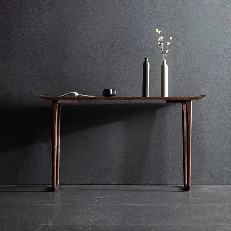 Black walnut all solid wood entrance table new Chinese modern simple household plan
Black walnut all solid wood entrance table new Chinese modern simple household plan