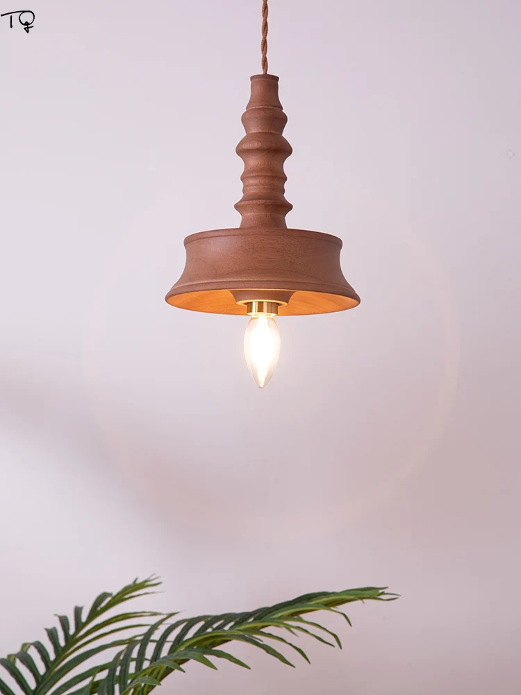 Japanese Wabi-sabi Solid Handmade Wood Pendant Lights Designer Vintage LED Indoor Lighting Kitchen Homestay Bedroom Bedside Bar
Japanese Wabi-sabi Solid Handmade Wood Pendant Lights Designer Vintage LED Indoor Lighting Kitchen Homestay Bedroom Bedside Bar