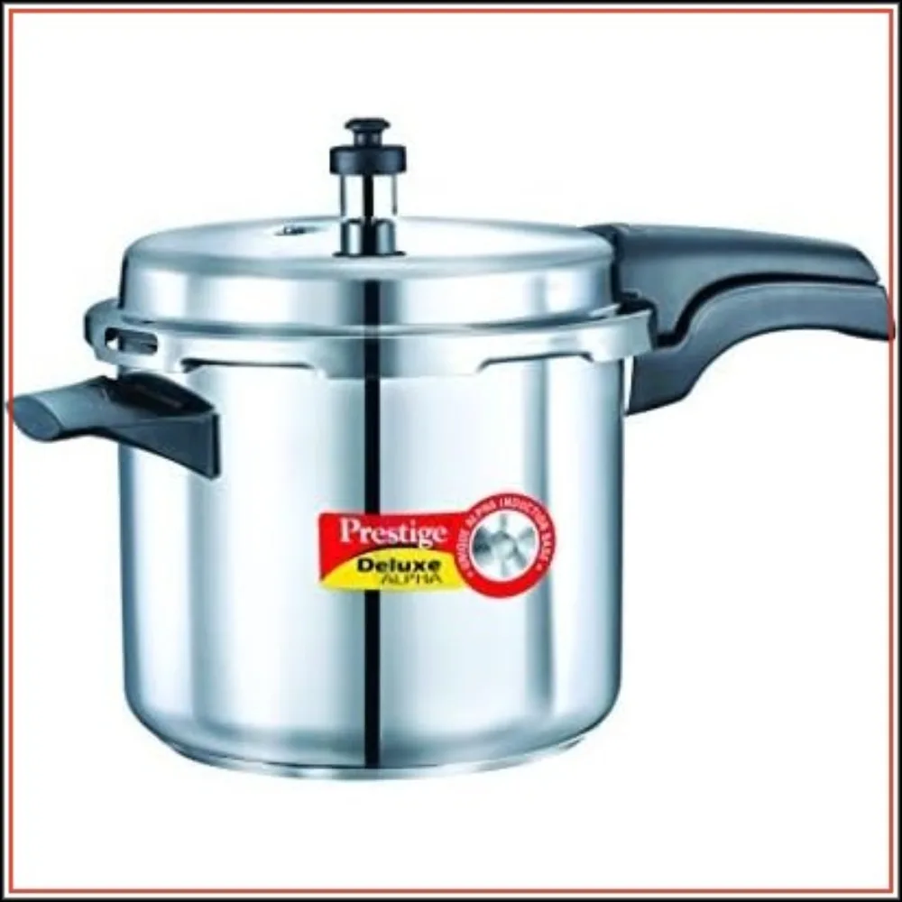 3.5L Induction Base Stainless Steel Pressure Cooker with Unique Alpha Base & Pressure Indicator
3.5L Induction Base Stainless Steel Pressure Cooker with Unique Alpha Base & Pressure Indicator