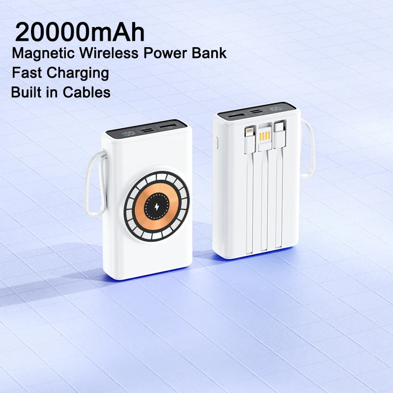 Power Bank 20000mAh Wireless Magnetic Power Bank Portable 66W Super Fast Charging Powerbank For iPhone Xiaomi 14 Samsung Huawei
Power Bank 20000mAh Wireless Magnetic Power Bank Portable 66W Super Fast Charging Powerbank For iPhone Xiaomi 14 Samsung Huawei