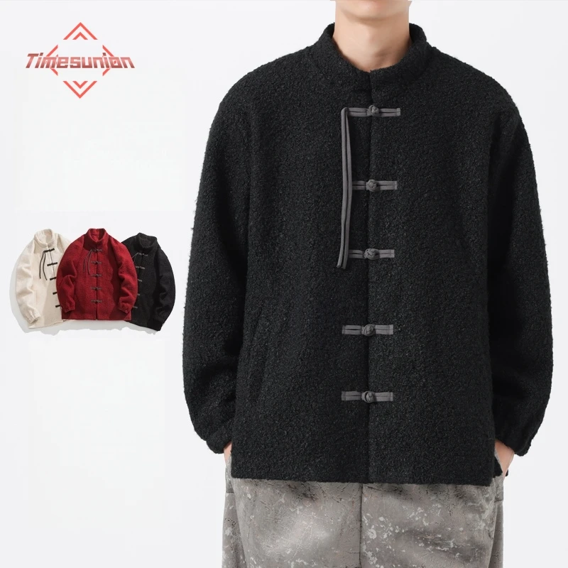 Традиционная мужская одежда, повседневная утолщенная куртка из овечьего меха, хлопковое стеганое пальто, осенне-зимняя модная уличная одежда в стиле ретро
Традиционная мужская одежда, повседневная утолщенная куртка из овечьего меха, хлопковое стеганое пальто, осенне-зимняя модная уличная одежда в стиле ретро