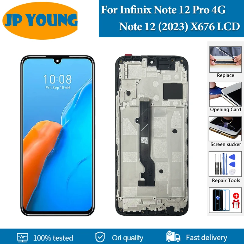 6.7" AMOLED For Infinix Note 12 Pro 4G X676B LCD Screen Frame Touch Panel Digitizer For Infinix Note 12 2023 X676C LCD Replace
6.7" AMOLED For Infinix Note 12 Pro 4G X676B LCD Screen Frame Touch Panel Digitizer For Infinix Note 12 2023 X676C LCD Replace