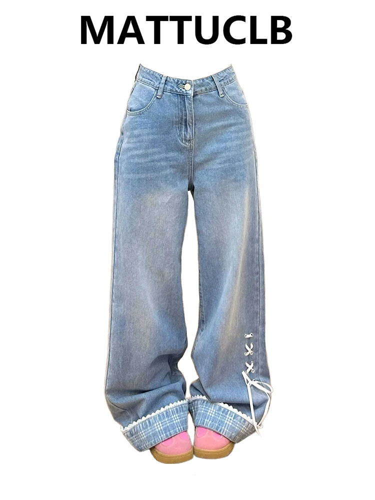 Summer Women's Baggy Jean Wide Fit Design Denim Pants College Style Y2K Japanese Harajuku 2000s Aesthetic High Street Korean New
Summer Women's Baggy Jean Wide Fit Design Denim Pants College Style Y2K Japanese Harajuku 2000s Aesthetic High Street Korean New