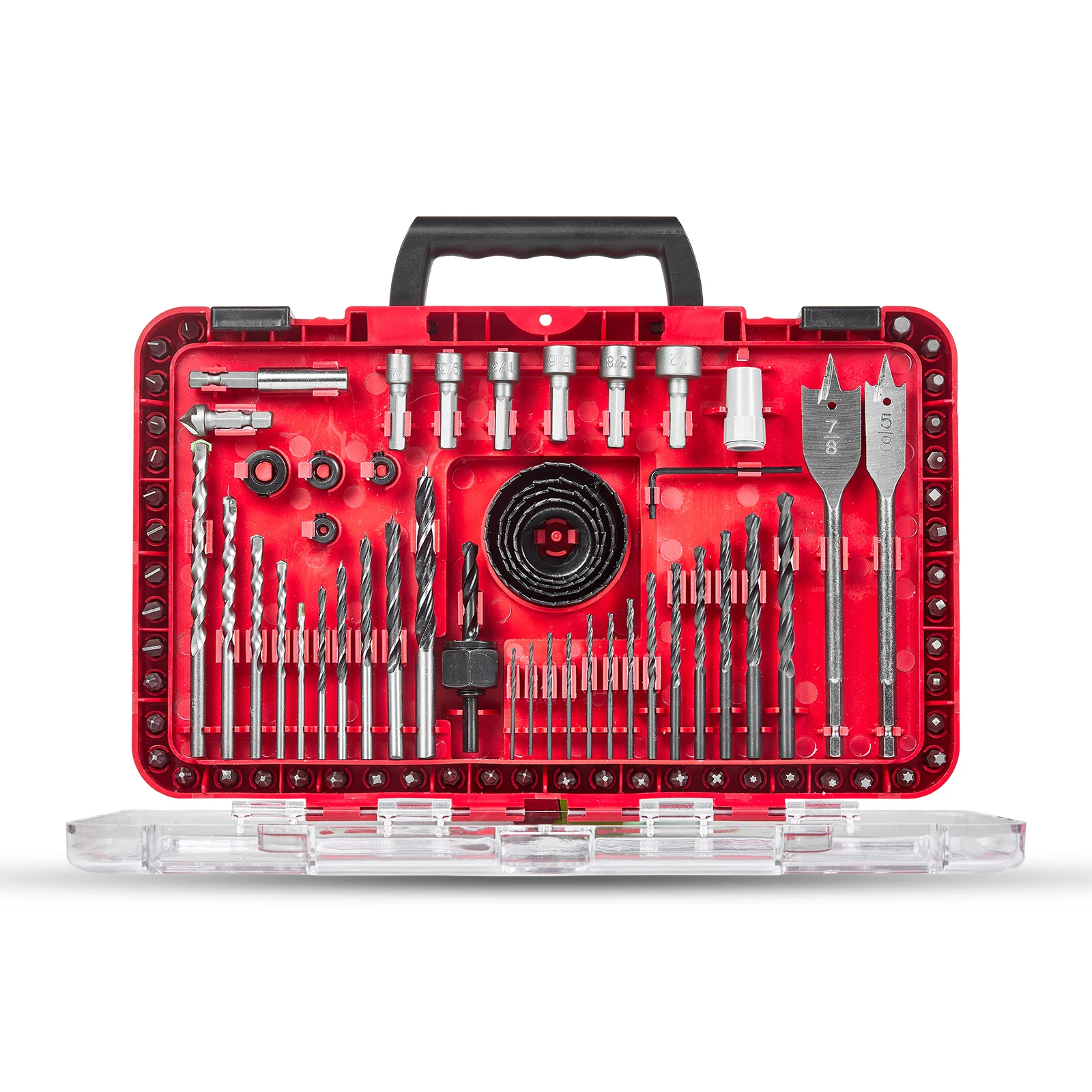 Geinxurn 90 PCS Drills & Bits Set, CRV Screwdriver Bits, Hole Saws, Nut Drivers, Hole Saw Kit with Case
Geinxurn 90 PCS Drills & Bits Set, CRV Screwdriver Bits, Hole Saws, Nut Drivers, Hole Saw Kit with Case