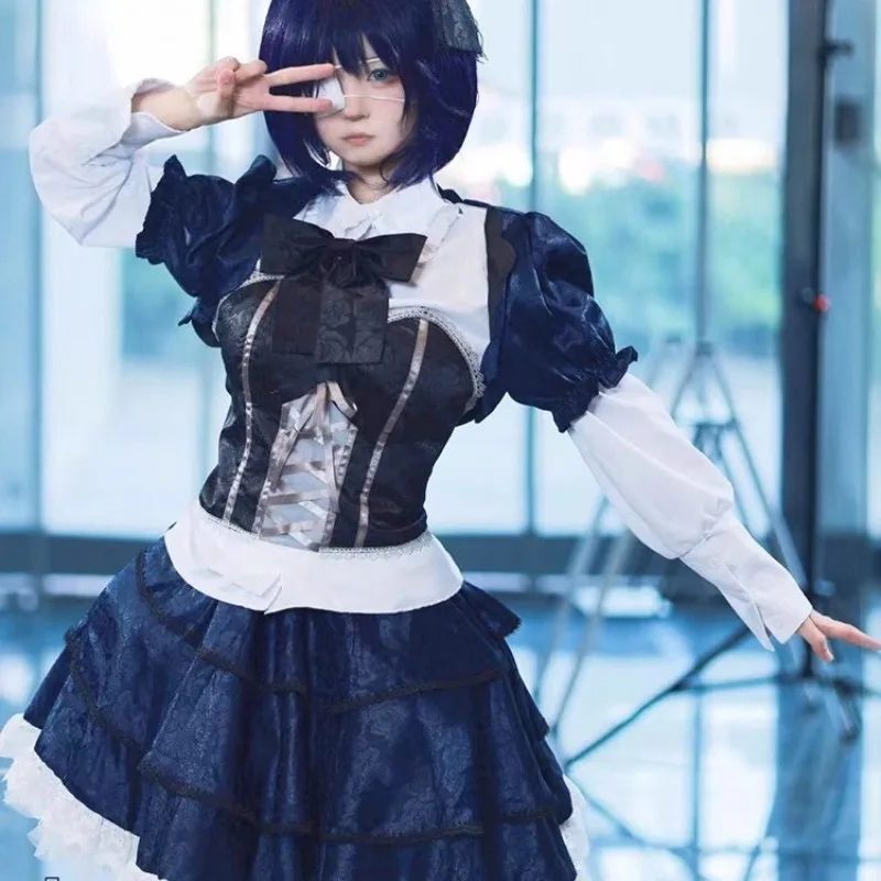 Anime Takanashi Cosplay Rikka Costume Exquisite and Elegant Lolita Dress Uniform Maid with Accessories Full Set for Women
Anime Takanashi Cosplay Rikka Costume Exquisite and Elegant Lolita Dress Uniform Maid with Accessories Full Set for Women