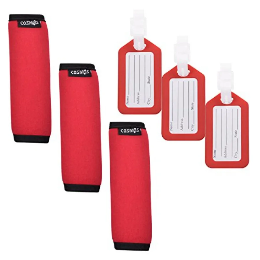 Comfort Neoprene Handle Wraps/Grip/Identifier for Travel Bag Luggage Suitcase + Travel Accessories Luggage Tag Identifier
Comfort Neoprene Handle Wraps/Grip/Identifier for Travel Bag Luggage Suitcase + Travel Accessories Luggage Tag Identifier