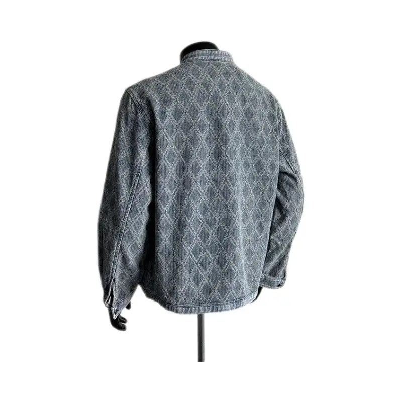 New Chinese Sle Resistant Diamond id Collar Men's Spring Autumn Casual Embroidered Denim Jaet Street Faion Brand
New Chinese Sle Resistant Diamond id Collar Men's Spring Autumn Casual Embroidered Denim Jaet Street Faion Brand
