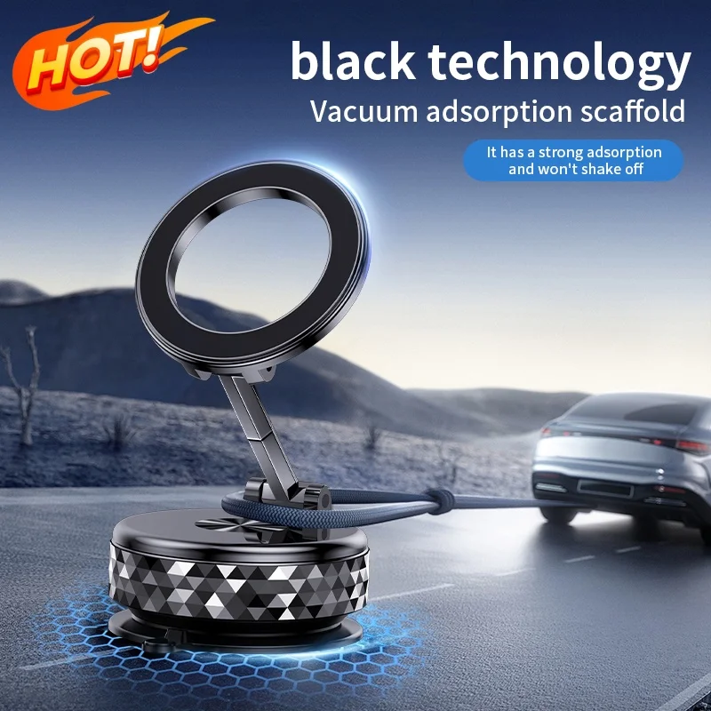 K12 Автомобильный вакуумный магнитный держатель для телефона на присоске, поддержка автомобильной навигации, портативный складной кронштейн для IPhone 16, 15, 14, 13, новинка 
K12 Автомобильный вакуумный магнитный держатель для телефона на присоске, поддержка автомобильной навигации, портативный складной кронштейн для IPhone 16, 15, 14, 13, новинка