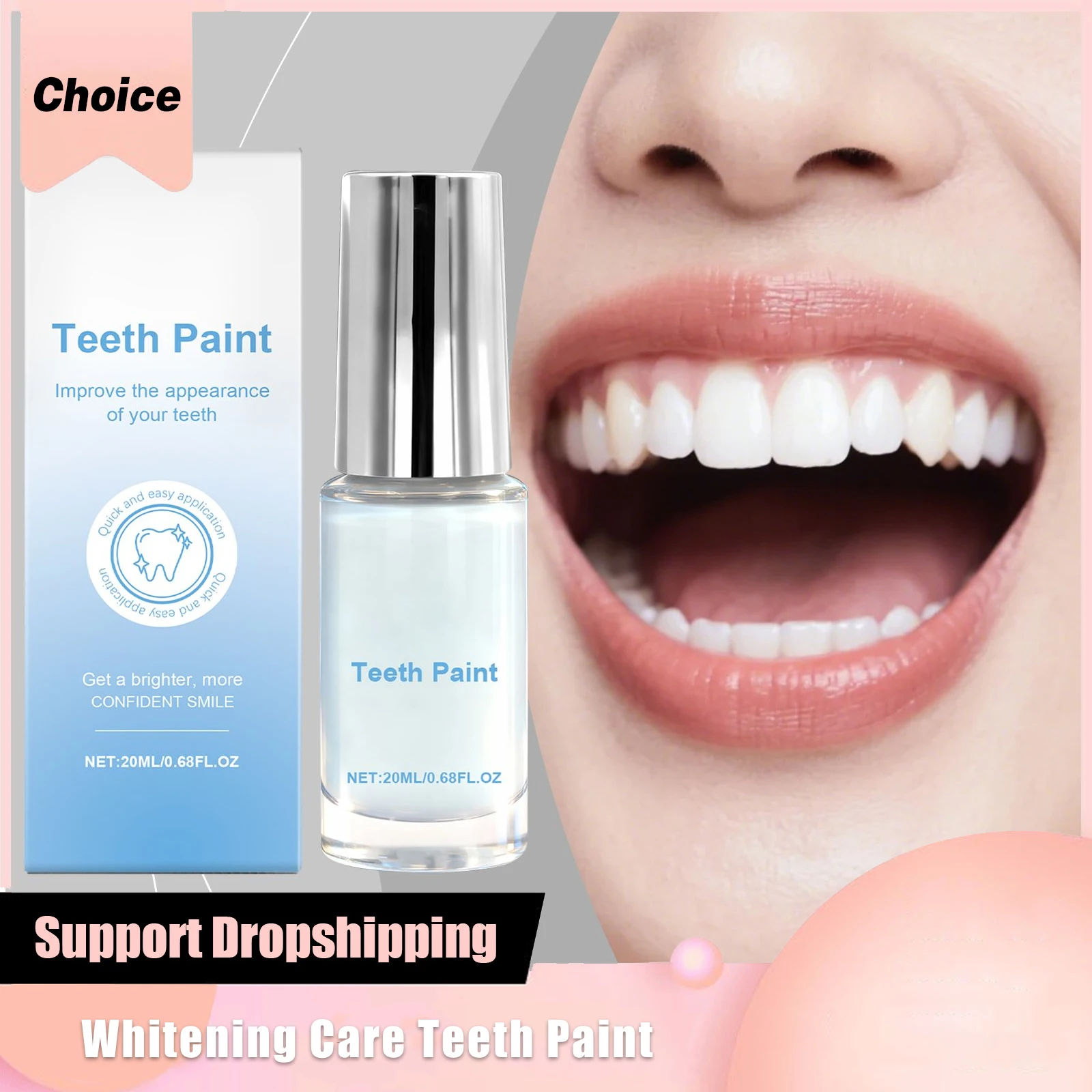 Whitening Care Teeth Paint Prevent Pigmentation Reduce Stain Fresh Breath Fast Acting Smile No Sensitivity Tooth Brighten Serum
Whitening Care Teeth Paint Prevent Pigmentation Reduce Stain Fresh Breath Fast Acting Smile No Sensitivity Tooth Brighten Serum