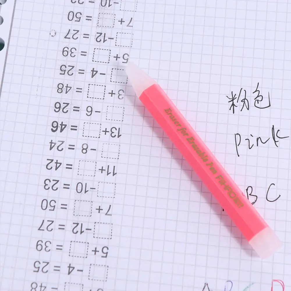 Friction Pen Eraser Wipe Clean Students Gel Ink Rubber Effectively Learning Neutral Erasable Pen School Supplies
Friction Pen Eraser Wipe Clean Students Gel Ink Rubber Effectively Learning Neutral Erasable Pen School Supplies
