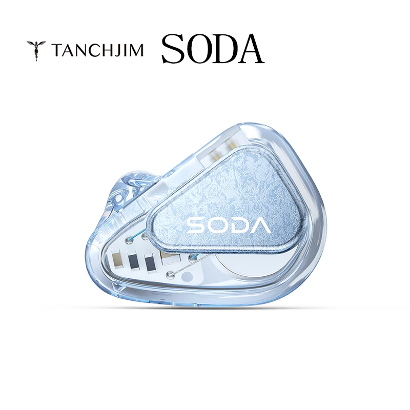 TANCHJIM SODA HIFI in-Ear Wired Earphones Monitoring IEMs 1 DD+4 BA + 2 Passive Radiators for Audiophiles Music
TANCHJIM SODA HIFI in-Ear Wired Earphones Monitoring IEMs 1 DD+4 BA + 2 Passive Radiators for Audiophiles Music