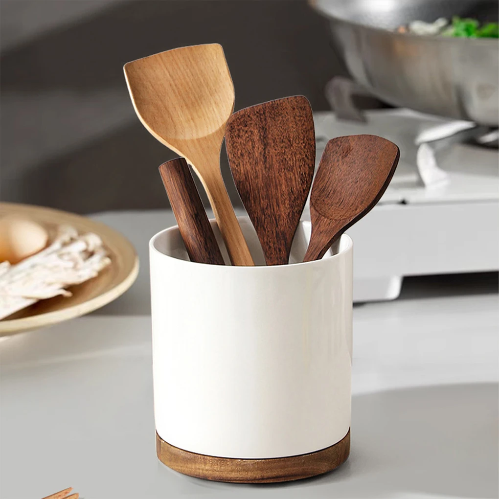 360° Rotating Base Kitchen Utensils Holder Organizing Tableware Utensils Holder For Kitchen Counter
360° Rotating Base Kitchen Utensils Holder Organizing Tableware Utensils Holder For Kitchen Counter
