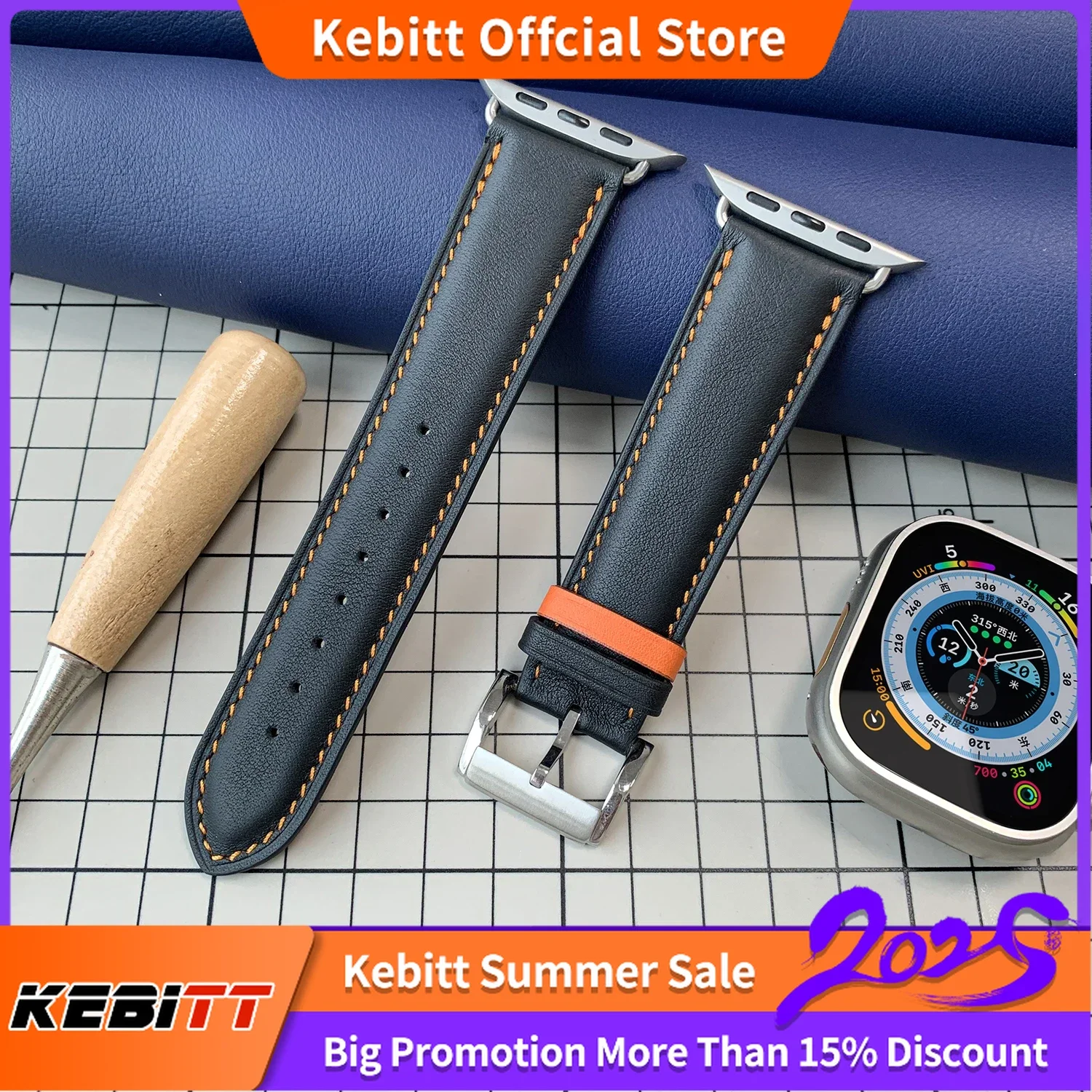 Kebitt For Apple Watch Series 10 Ultra2 9 8 7 6 Se 5 4 3 41MM 45MM 49mm 46mm 42mm Leather Strap Iwatch Band
Kebitt For Apple Watch Series 10 Ultra2 9 8 7 6 Se 5 4 3 41MM 45MM 49mm 46mm 42mm Leather Strap Iwatch Band