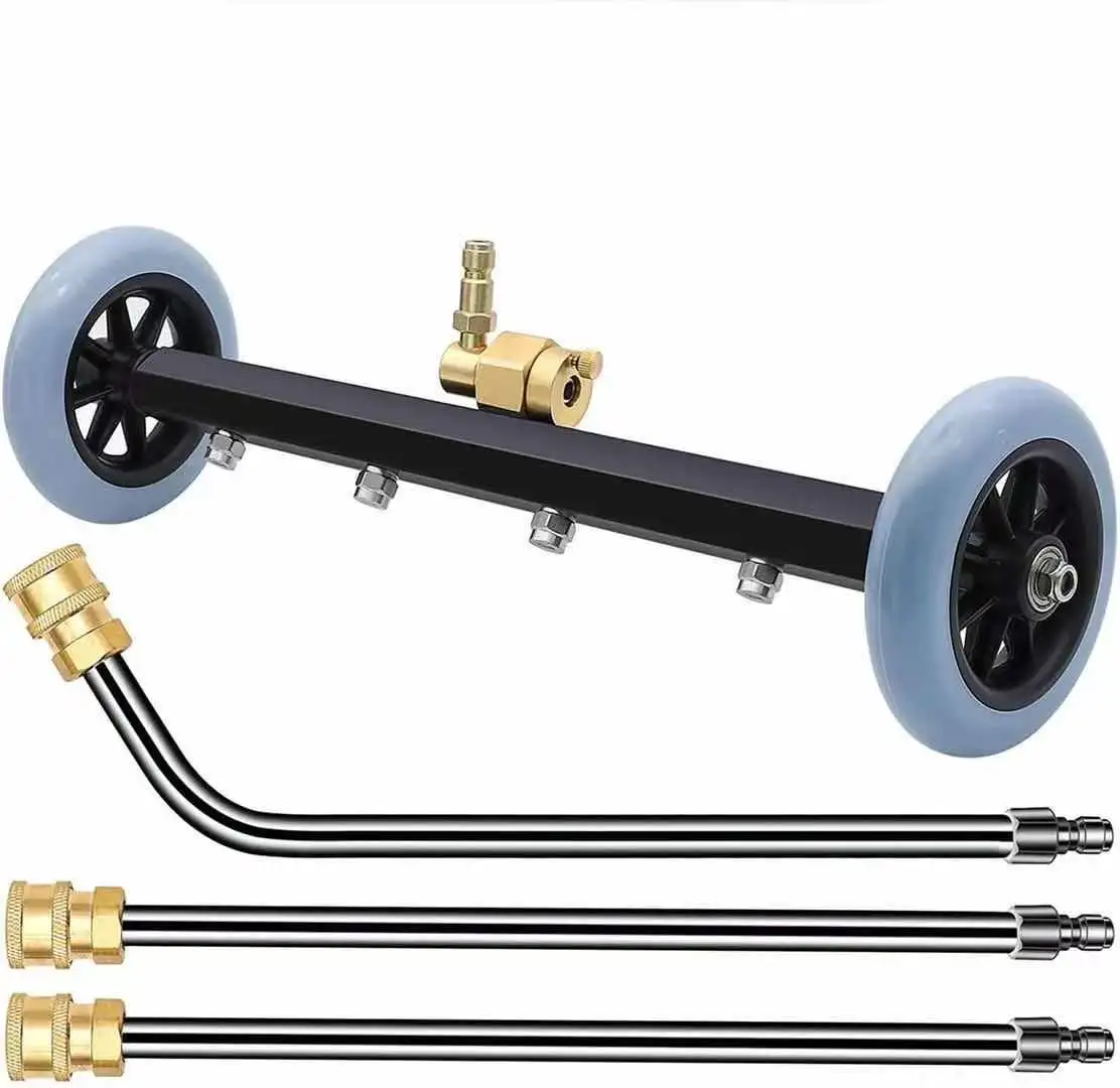 Dual-Function Undercarriage Pressure Washer Cleaner 16 Inch Power Washer Under Car Water Broom with 3 Pieces Extension Wand
Dual-Function Undercarriage Pressure Washer Cleaner 16 Inch Power Washer Under Car Water Broom with 3 Pieces Extension Wand