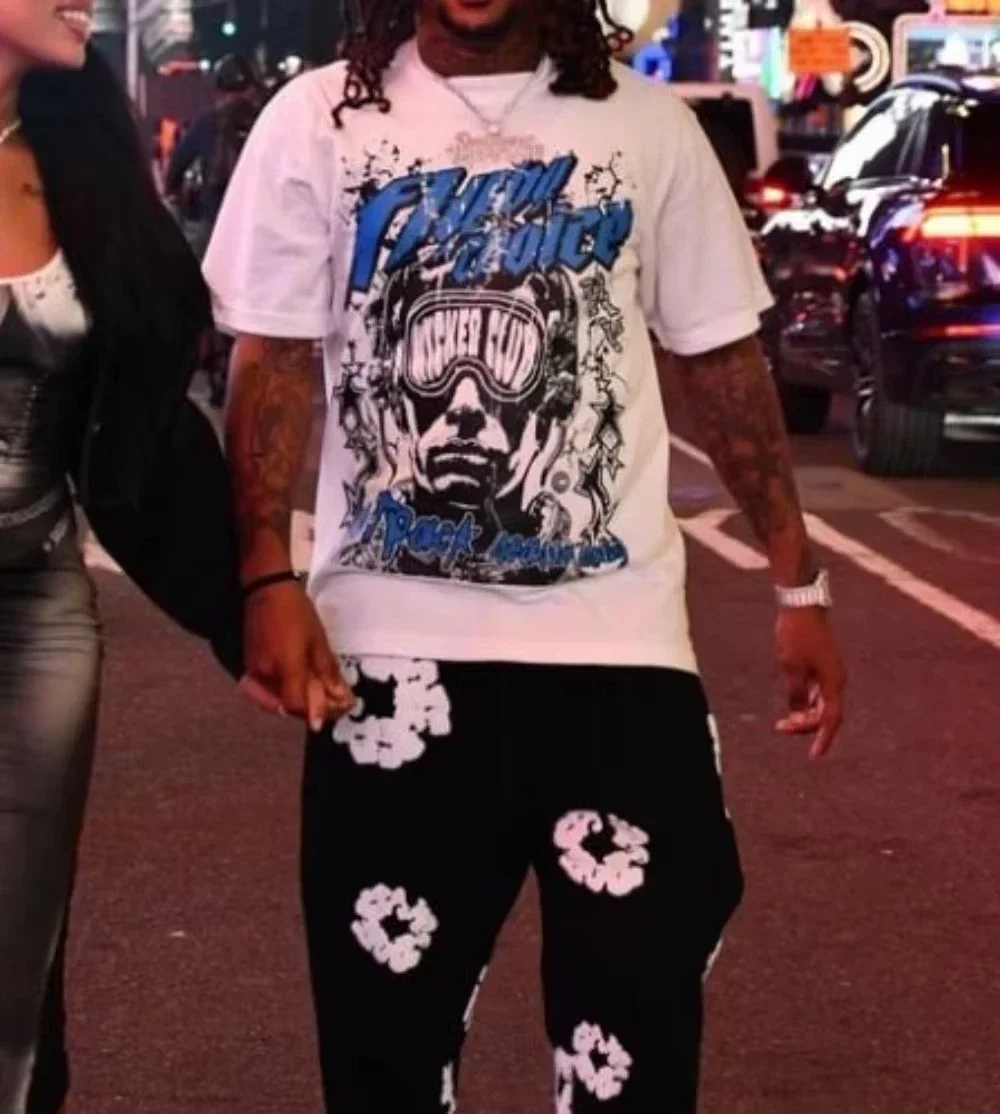 Harajuku Loose Gothic Hip Hop Rock Original Funny Devil Print T-shirt for Man High Quality Summer Cotton Campus Style Couple Top
Harajuku Loose Gothic Hip Hop Rock Original Funny Devil Print T-shirt for Man High Quality Summer Cotton Campus Style Couple Top