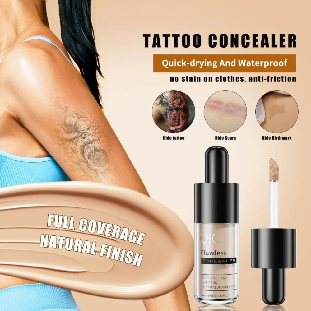 5 Color Liquid Concealer Moisturizing Lightweight Full Coverage Liquid Foundation Quickly Dry Long Lasting Tattoo Concealer
5 Color Liquid Concealer Moisturizing Lightweight Full Coverage Liquid Foundation Quickly Dry Long Lasting Tattoo Concealer