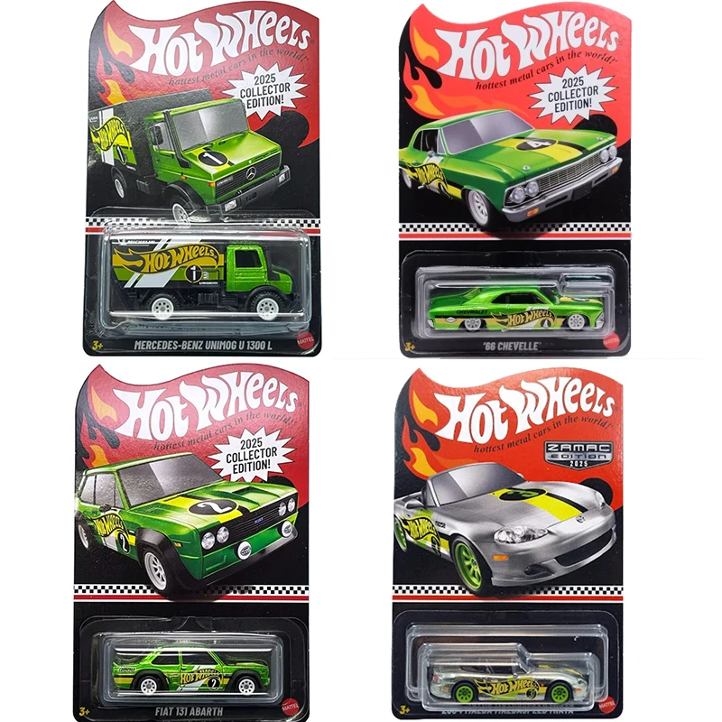 Hot Wheels Cars 2025 Collector Edition Benz Unimog U 1300 L Fiat 131 Abarth 66 Chevelle 1/64 Metal Die-cast Model Toy Vehicles
Hot Wheels Cars 2025 Collector Edition Benz Unimog U 1300 L Fiat 131 Abarth 66 Chevelle 1/64 Metal Die-cast Model Toy Vehicles