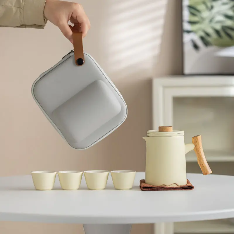 Ceramic Portable Quick Cup Camping Kung Fu Teapot Teacup Travel Tea Set Outdoor Tea Drinking Equipment
Ceramic Portable Quick Cup Camping Kung Fu Teapot Teacup Travel Tea Set Outdoor Tea Drinking Equipment