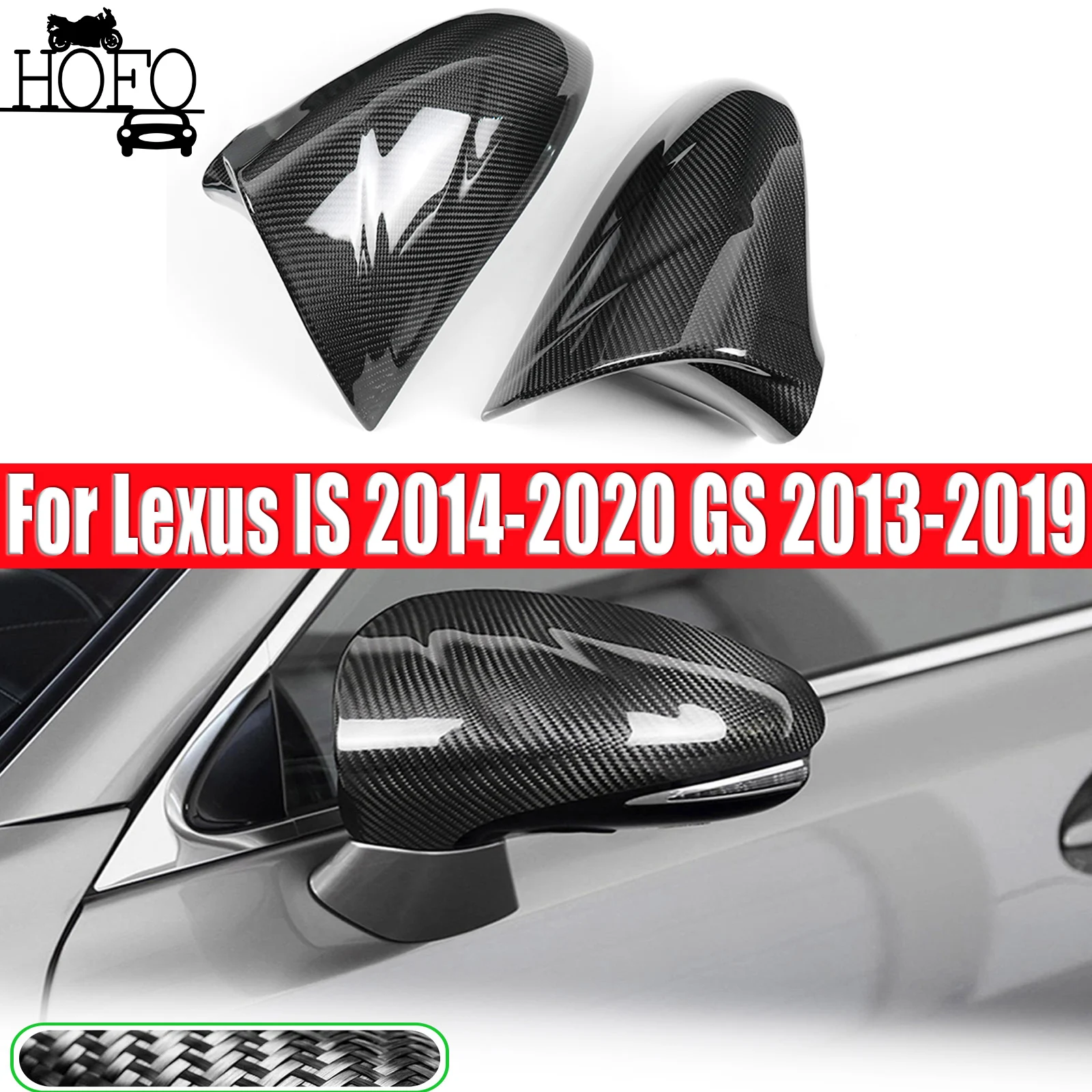 Rearview Side Mirror Cover Caps Real Carbon Fiber For Lexus IS 2014-2020 GS 2013-2019 ES 2013-2016
Rearview Side Mirror Cover Caps Real Carbon Fiber For Lexus IS 2014-2020 GS 2013-2019 ES 2013-2016