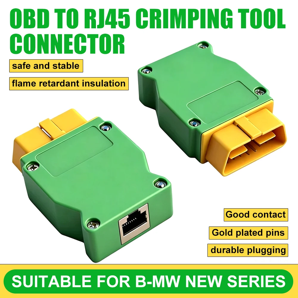 OBD to RJ45 Crystal ENET Connector for BMW New Series Other Automotive Testing Instrument Accessories Car OBDII Connector Cable
OBD to RJ45 Crystal ENET Connector for BMW New Series Other Automotive Testing Instrument Accessories Car OBDII Connector Cable