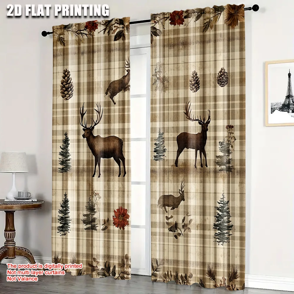 2pcs, Print Curtains 2D print Elk Deer and Bear Polyester (without rod) Home Decor Ldeal for Bedroom, Living Room, Home
2pcs, Print Curtains 2D print Elk Deer and Bear Polyester (without rod) Home Decor Ldeal for Bedroom, Living Room, Home