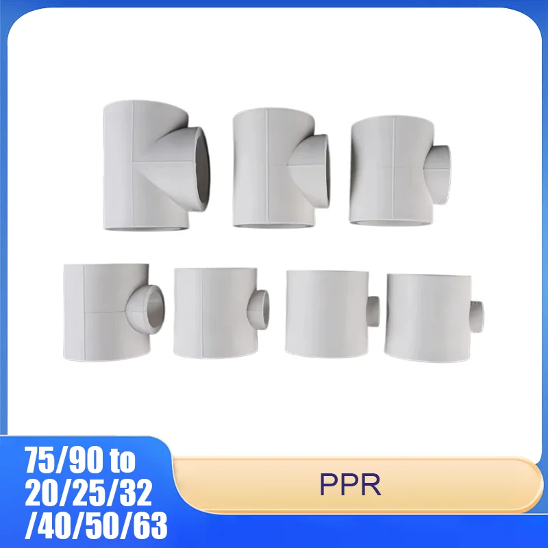 PPR Reducing Tee 75/90 to 20/25/32/40/50/63 PPR Reducing and Equal-Size Water Pipe Tee
PPR Reducing Tee 75/90 to 20/25/32/40/50/63 PPR Reducing and Equal-Size Water Pipe Tee