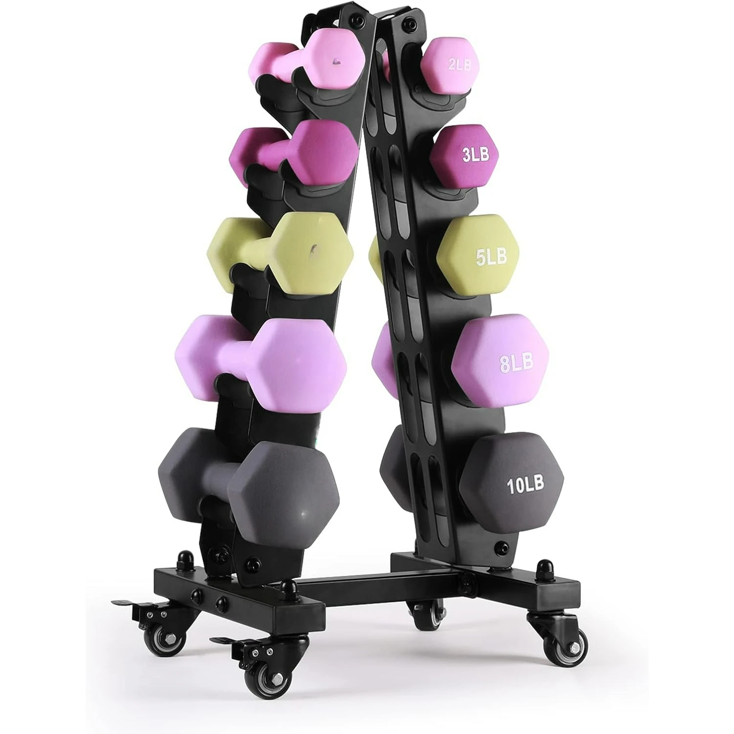 Set of 2 Neoprene Coated Dumbbell Hand Weights, Anti-Slip and Anti-Roll Hex Dumbbells in Pair for Strength Training
Set of 2 Neoprene Coated Dumbbell Hand Weights, Anti-Slip and Anti-Roll Hex Dumbbells in Pair for Strength Training